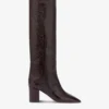 Boots In Ebony Croco-embossed Leather -Paris Texas Brand Shop PX1019XCOCOTMORO 1 scaled