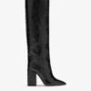 Paris Texas Black Croc-effect Leather Boots -Paris Texas Brand Shop PX1020XCOCONERO 01