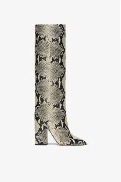 Paris Texas Printed Phyton Leather Boots