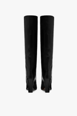 Paris Texas Black Texture-effect Leather Boots -Paris Texas Brand Shop PX1038XLTHTNERO 04 scaled