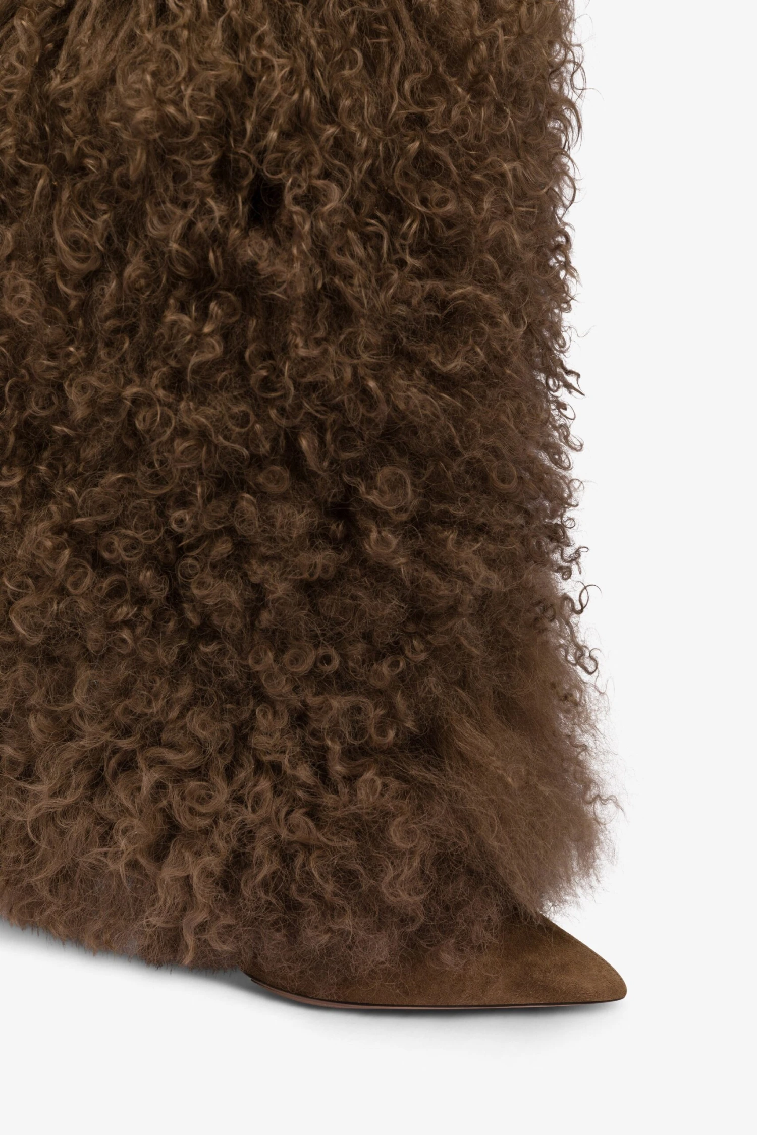 Paris Texas Boots In Suede And Brown Mongolian Fur 7 Paris Texas Boots In Suede And Brown Mongolian Fur - Image 5