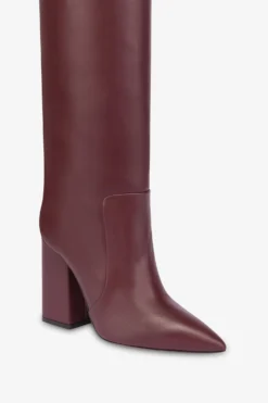 Paris Texas Knee-high Boots In Smooth Burgundy Leather -Paris Texas Brand Shop PX1087XLTH3BORDO 05 scaled