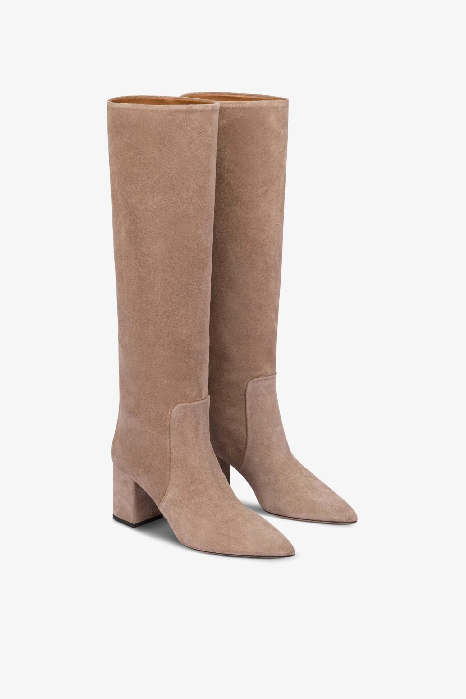 Paris Texas Knee-high Boots In Soft Koala Suede Leather 4 Paris Texas Knee-high Boots In Soft Koala Suede Leather - Image 2