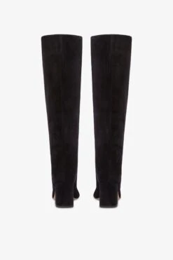 Paris Texas Knee-high Boots In Soft Off-black Suede Leather -Paris Texas Brand Shop PX1088XV003OFFBLACK 04 cf6b3d3f 56b8 46c3 9b44 36669c5f9fb3