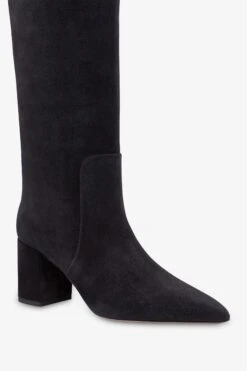 Paris Texas Knee-high Boots In Soft Off-black Suede Leather -Paris Texas Brand Shop PX1088XV003OFFBLACK 05