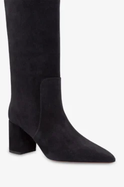 Paris Texas Knee-high Boots In Soft Off-black Suede Leather -Paris Texas Brand Shop PX1088XV003OFFBLACK 05 scaled