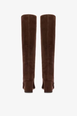 Paris Texas Knee-high Boots In Soft Pepper Suede Leather -Paris Texas Brand Shop PX1088XV003PEPE 04 377d9559 a6dd 46ee 80c4 fcdc9f7451bf scaled