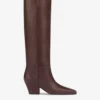 Paris Texas Knee-high, Long Pointed Boot In Supple Mocha Leather -Paris Texas Brand Shop PX1119XLTH339049MOCHA 01 scaled