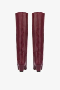 Paris Texas Knee-high, Long Pointed Boot In Supple Rouge Noir Leather -Paris Texas Brand Shop PX1119XLTH368288ROUGENOIR 04 bef4a916 7827 4ad2 b9a8 859d79569fda scaled