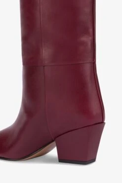 Paris Texas Knee-high, Long Pointed Boot In Supple Rouge Noir Leather 12 Paris Texas Knee-high, Long Pointed Boot In Supple Rouge Noir Leather -Paris Texas Brand Shop PX1119XLTH368288ROUGENOIR 05