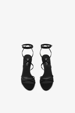 Paris Texas Lace-up Satin Sandal In Black -Paris Texas Brand Shop PX1140XTSATNERO 03 scaled