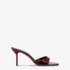 Paris Texas Mules In Maroon Mirror-effect Leather -Paris Texas Brand Shop PX1141XNPMR48WINE 1