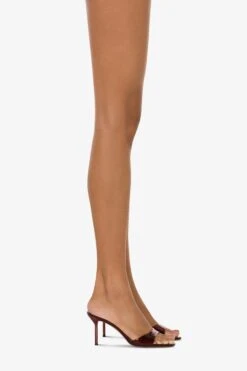 Paris Texas Mules In Maroon Mirror-effect Leather -Paris Texas Brand Shop PX1141XNPMR48WINE 10