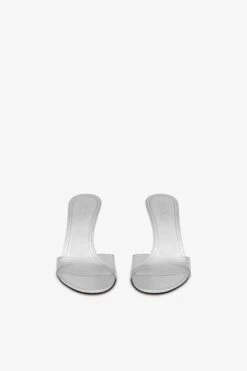Paris Texas Almond-toe Mules In Supple Silver PVC-mirror Leather -Paris Texas Brand Shop PX1141XPVCMARGENTO 03