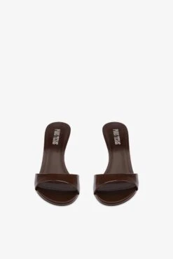 Mules In Ebony Patent Leather -Paris Texas Brand Shop PX1141XVN0136079DARKCHOCOLATE 3