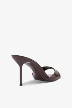 Mules In Ebony Patent Leather -Paris Texas Brand Shop PX1141XVN0136079DARKCHOCOLATE 5