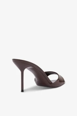 Mules In Ebony Patent Leather -Paris Texas Brand Shop PX1141XVN0136079DARKCHOCOLATE 5 scaled