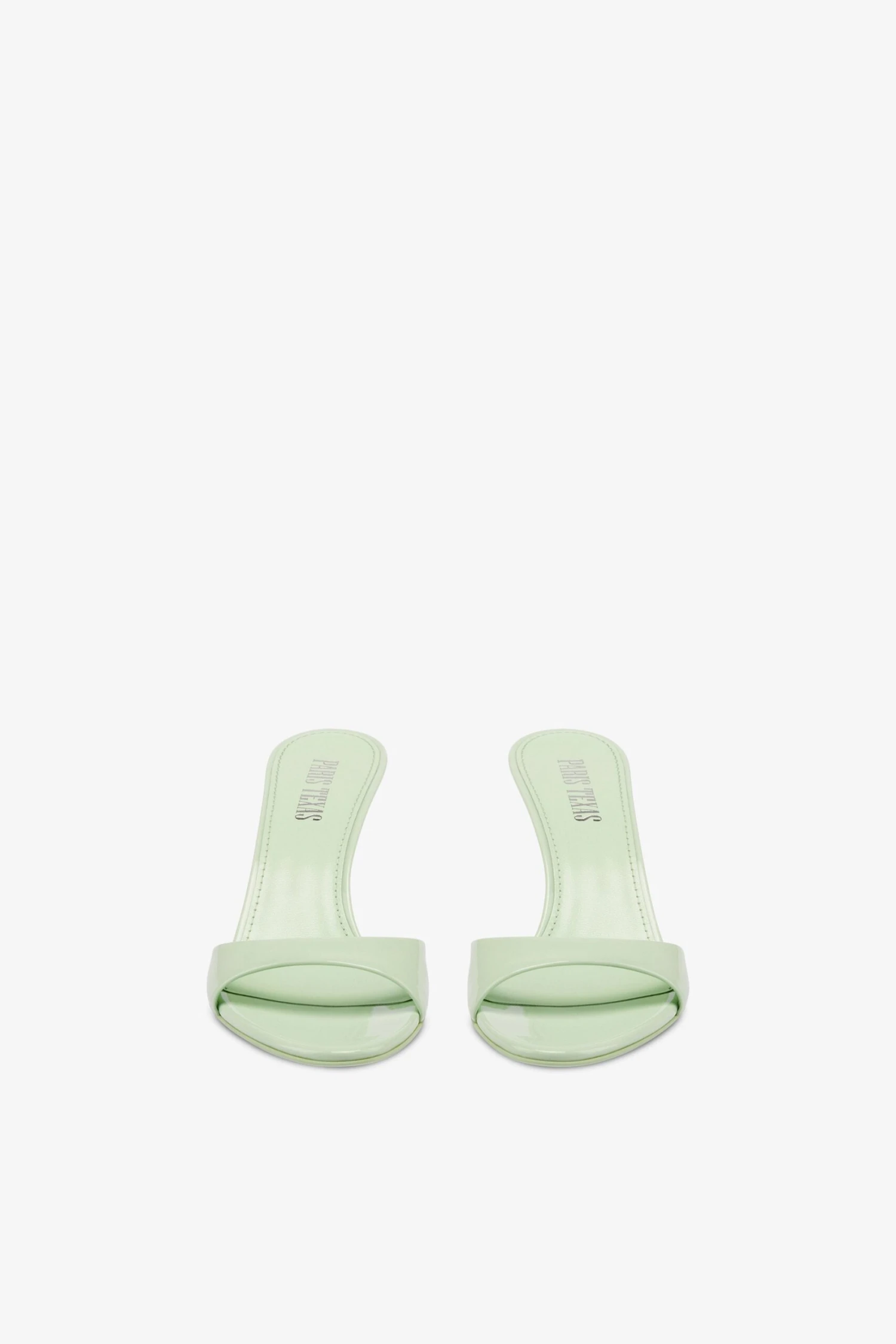 Paris Texas Mules In Mint Patent Leather 5 Paris Texas Mules In Mint Patent Leather - Image 3