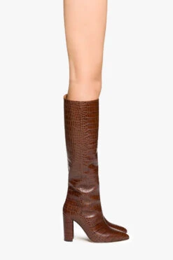 Paris Texas Chocolate Brown Croc-effect Leather Boots -Paris Texas Brand Shop PX120XCOCO2832 10 fcd3bef4 d27d 46d5 8bef 94d880a5c46e