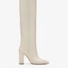 Paris Texas White Croc-effect Leather Boots -Paris Texas Brand Shop PX120XCOCOBONECHINA 01