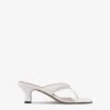 Mules With A Toe In White Leather -Paris Texas Brand Shop PX1233XNPP3WHITE 1