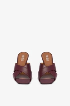 Mules In Rouge Noir Leather 10 Mules In Rouge Noir Leather -Paris Texas Brand Shop PX1272XNPP3126BORDEAUX 3