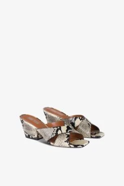 Paris Texas Natural Python-effect Leather Mule -Paris Texas Brand Shop PX1272XPRPT116NATURALE 2