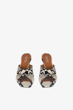 Paris Texas Natural Python-effect Leather Mule -Paris Texas Brand Shop PX1272XPRPT116NATURALE 3