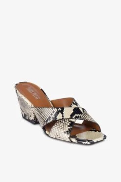 Paris Texas Natural Python-effect Leather Mule -Paris Texas Brand Shop PX1272XPRPT116NATURALE 5