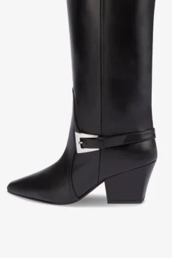 Paris Texas Long, Pointed Knee-high Boots In Smooth Black Leather -Paris Texas Brand Shop PX1311XVT01NERO 05 scaled