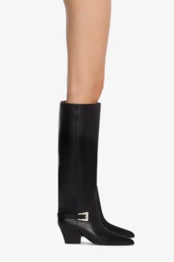 Paris Texas Long, Pointed Knee-high Boots In Smooth Black Leather -Paris Texas Brand Shop PX1311XVT01NERO 10 scaled