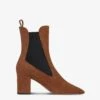 Ankle Boots In Brown Calf Suede Leather -Paris Texas Brand Shop PX1327XV003335SIGARO 1