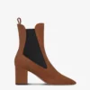Ankle Boots In Brown Calf Suede Leather -Paris Texas Brand Shop PX1327XV003335SIGARO 1 scaled