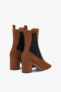 Ankle Boots In Brown Calf Suede Leather -Paris Texas Brand Shop PX1327XV003335SIGARO 3