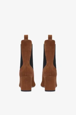 Ankle Boots In Brown Calf Suede Leather -Paris Texas Brand Shop PX1327XV003335SIGARO 4 scaled