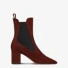 Ankle Boots In Mahogany Calf Suede Leather -Paris Texas Brand Shop PX1327XV003516WOOD 1