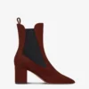 Ankle Boots In Mahogany Calf Suede Leather -Paris Texas Brand Shop PX1327XV003516WOOD 1 scaled