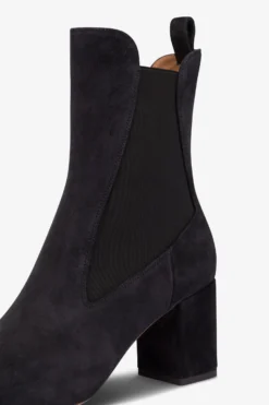 Paris Texas Pointed Ankle Boots In Soft Off-black Suede Leather -Paris Texas Brand Shop PX1327XV003OFFBLACK 05 scaled