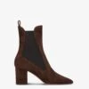 Paris Texas Pointed Ankle Boots In Soft Pepper Suede Leather -Paris Texas Brand Shop PX1327XV003PEPE 01