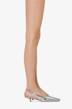 Slingbacks In Silver Mirror-effect Leather -Paris Texas Brand Shop PX1329XNPMR08ARGENTO 10 scaled