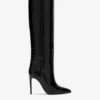 Paris Texas Black Croc-effect Leather Stiletto Boots -Paris Texas Brand Shop PX133XCOCONERO 01 scaled