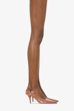 Slingbacks In Texas Rose Mirror-effect Leather -Paris Texas Brand Shop PX1342XNPMRTEXASROSE 10 scaled