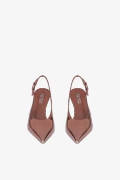 Slingbacks In Texas Rose Mirror-effect Leather 10 Slingbacks In Texas Rose Mirror-effect Leather -Paris Texas Brand Shop PX1342XNPMRTEXASROSE 3