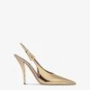 Slingbacks In Gold Mirror-effect Leather -Paris Texas Brand Shop PX1345XNPMR11GOLD 1