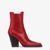 Ankle Boots In Ruby Vintage-effect Calf Leather -Paris Texas Brand Shop PX1359XSVCLFIESTA 1