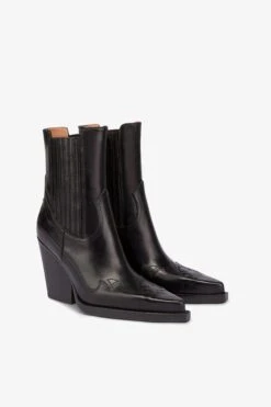 Paris Texas Pointed Ankle Boots In Shiny Black Vintage Leather -Paris Texas Brand Shop PX1359XSVCLNERO 02 85904f76 81ce 4138 854b 76056d25fff8