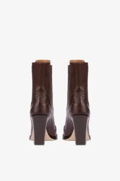 Paris Texas Pointed Ankle Boots In Chocolate And Mocha Lizard-printed Leather -Paris Texas Brand Shop PX1359XTJLTCIOCCOLATO 39049MOCHA 04