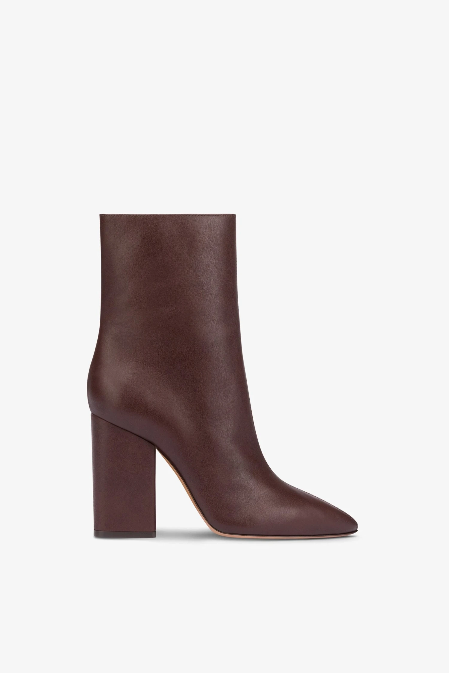 Paris Texas Pointed Ankle Boots In Smooth Mocha Leather 3 Paris Texas Pointed Ankle Boots In Smooth Mocha Leather