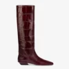 Paris Texas Knee-high Boots In Hevea Maxi Croco-embossed Leather -Paris Texas Brand Shop PX1363XCOSM2425HEVEA 01 scaled
