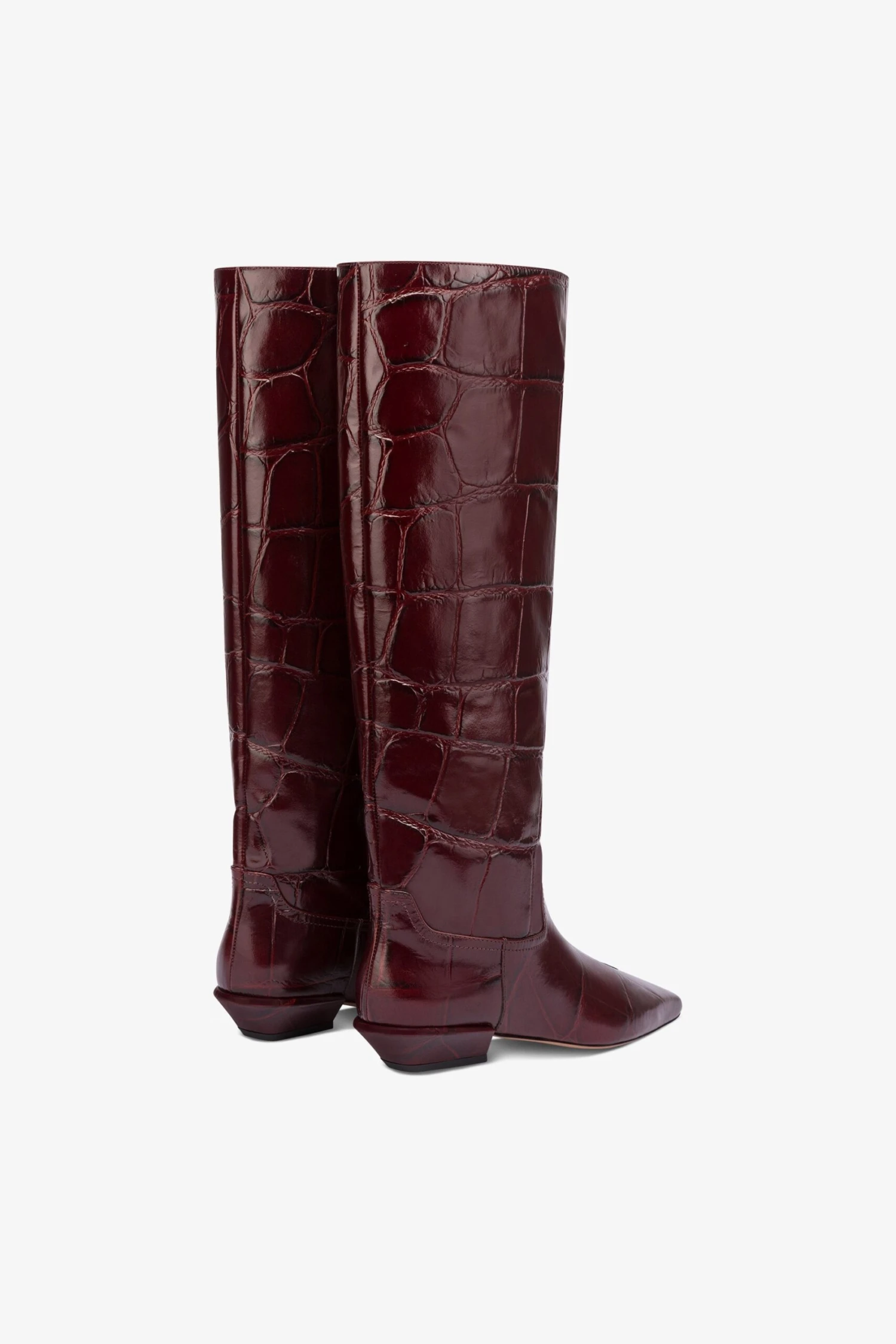 Paris Texas Knee-high Boots In Hevea Maxi Croco-embossed Leather 5 Paris Texas Knee-high Boots In Hevea Maxi Croco-embossed Leather - Image 3